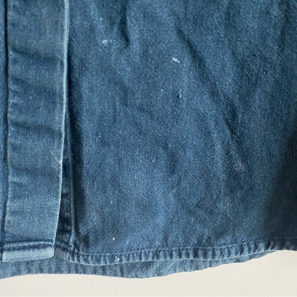 Vintage Wrangler Blue Aztec Embroidered Denim Shirt! Size Large - Picture 4 of 10